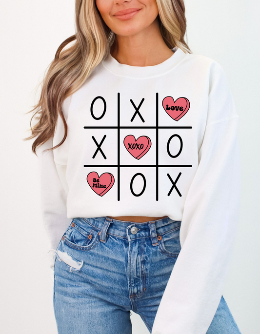 Tick Tack Toe Valentine's Day DTF and Sublimation Transfer