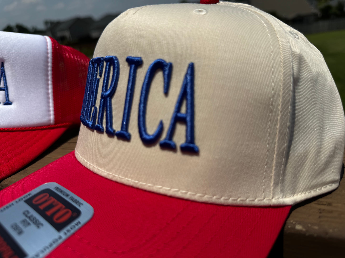 ‘MERICA PUFF Embroidered Trucker Hat RETAIL