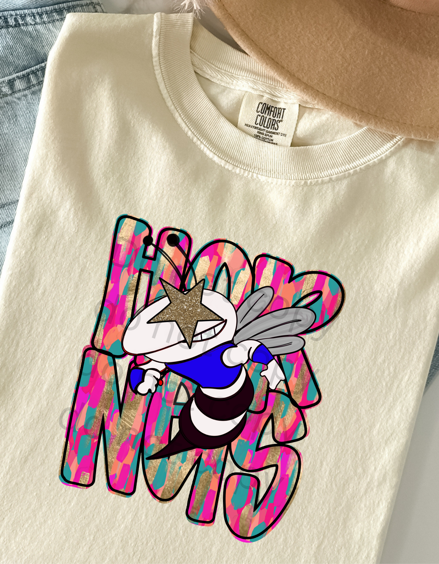 Hornets Mascot DTF Transfer