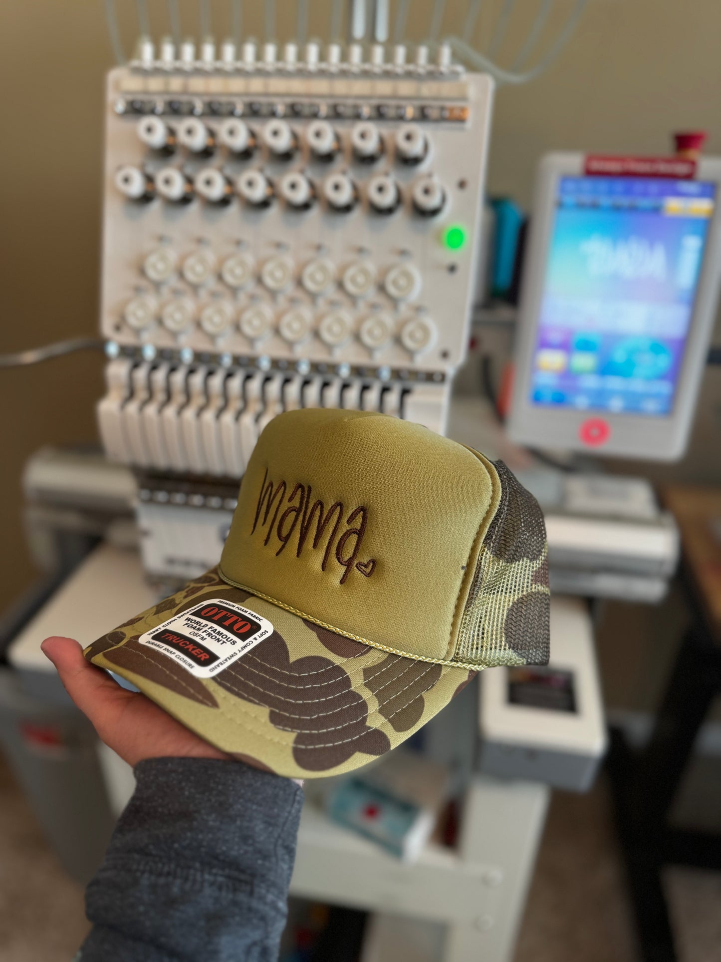 Mama Embroidered Trucker Hat WHOLESALE