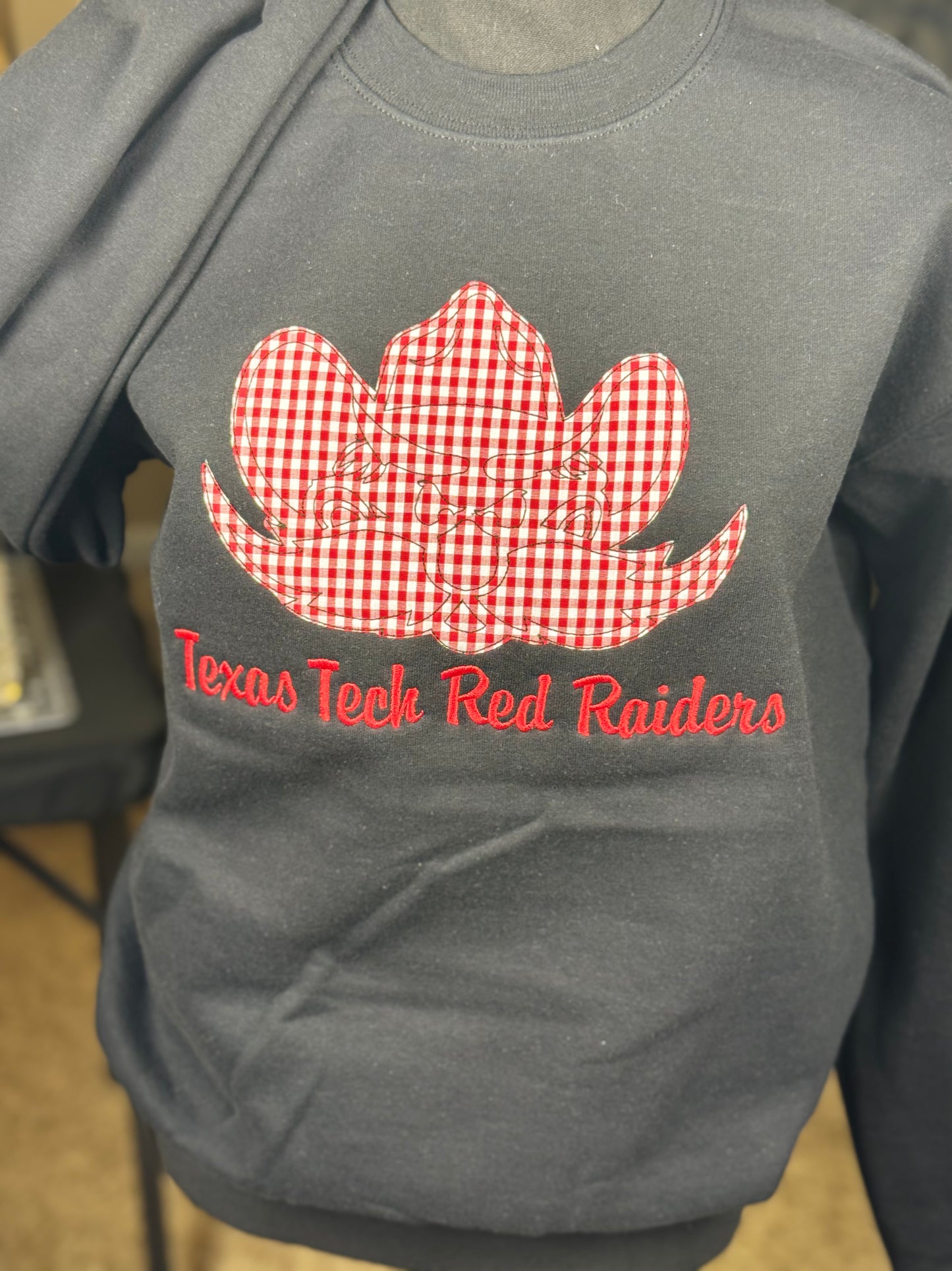 Texas Tech Game Day Applique Embroidered Tee or Sweatshirt