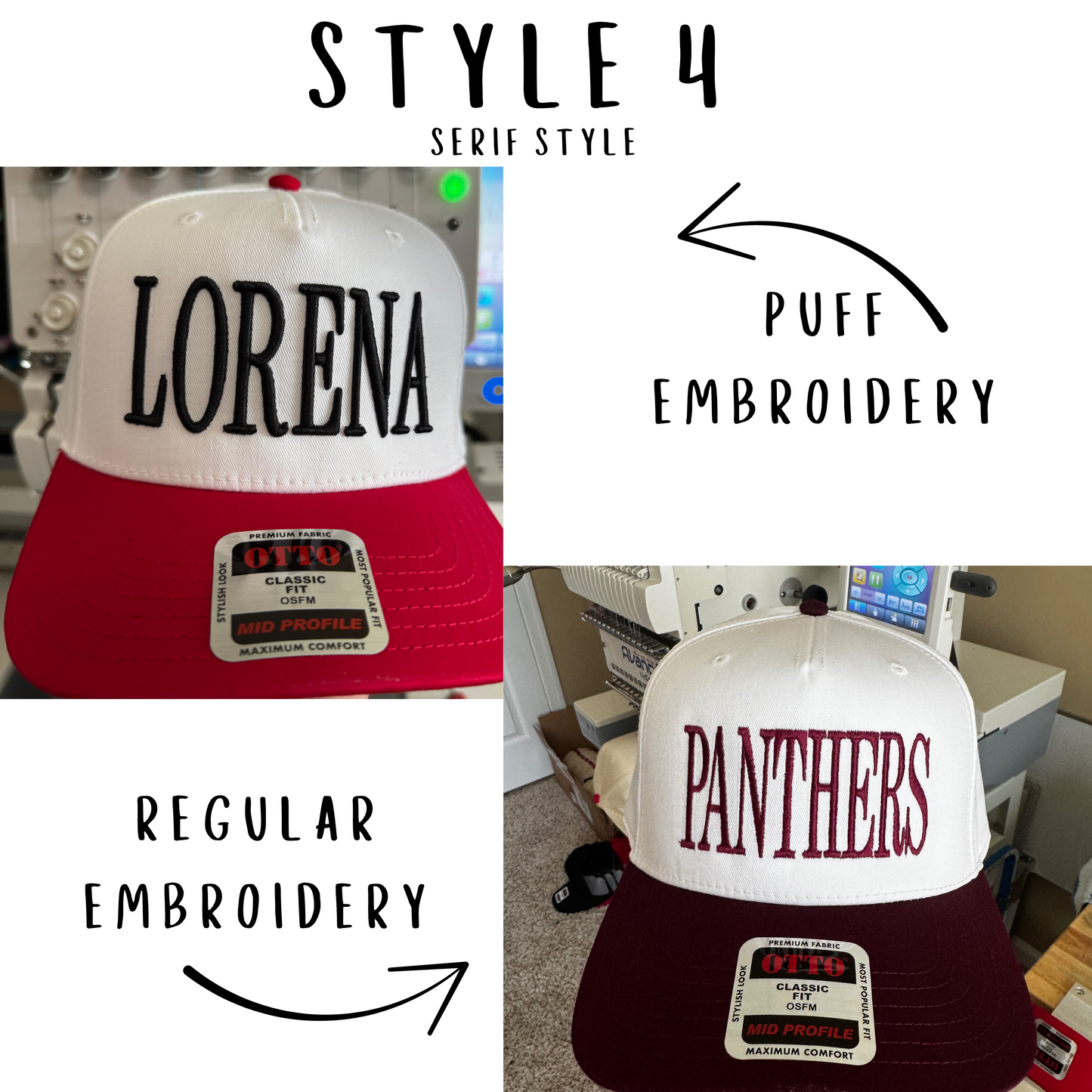 Custom School Spirit hats