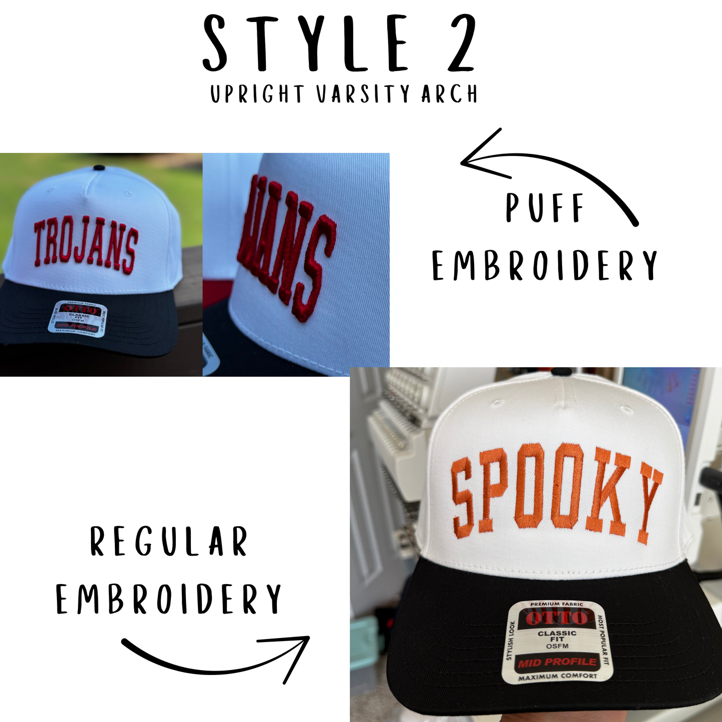 Custom School Spirit hats