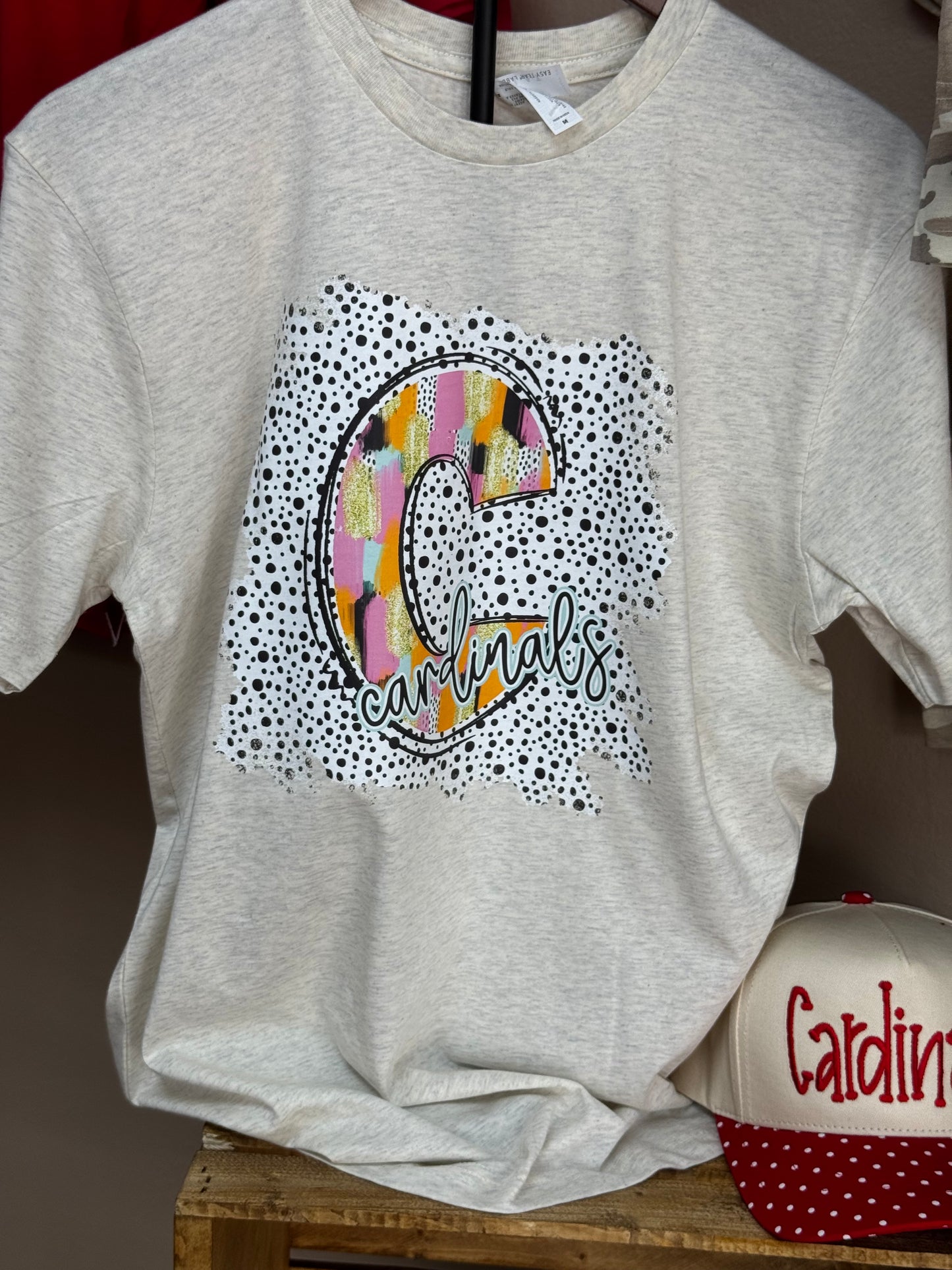 CARDINALS Polka Dot SPIRIT WEAR TSHIRT