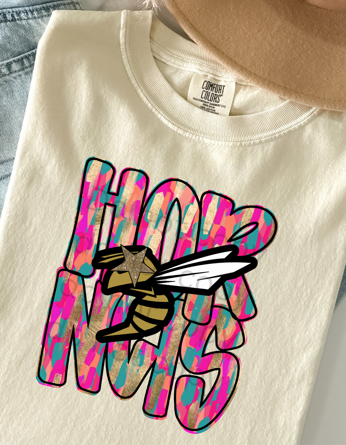 Hornets Mascot DTF Transfer