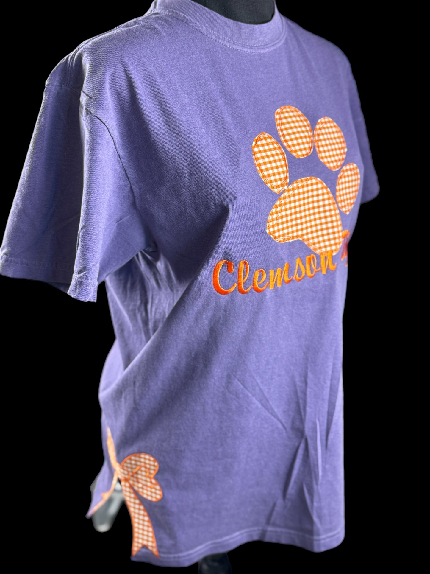 Clemson Game Day Applique Embroidered Tee or Sweatshirt