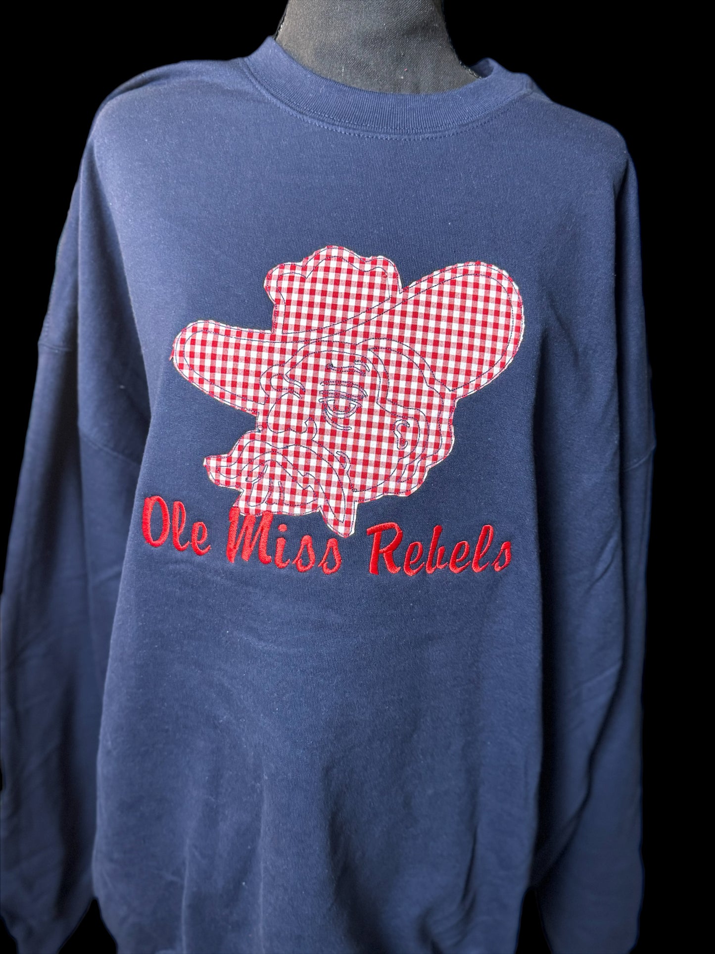 Ole Miss Game Day Applique Embroidered Tee or Sweatshirt