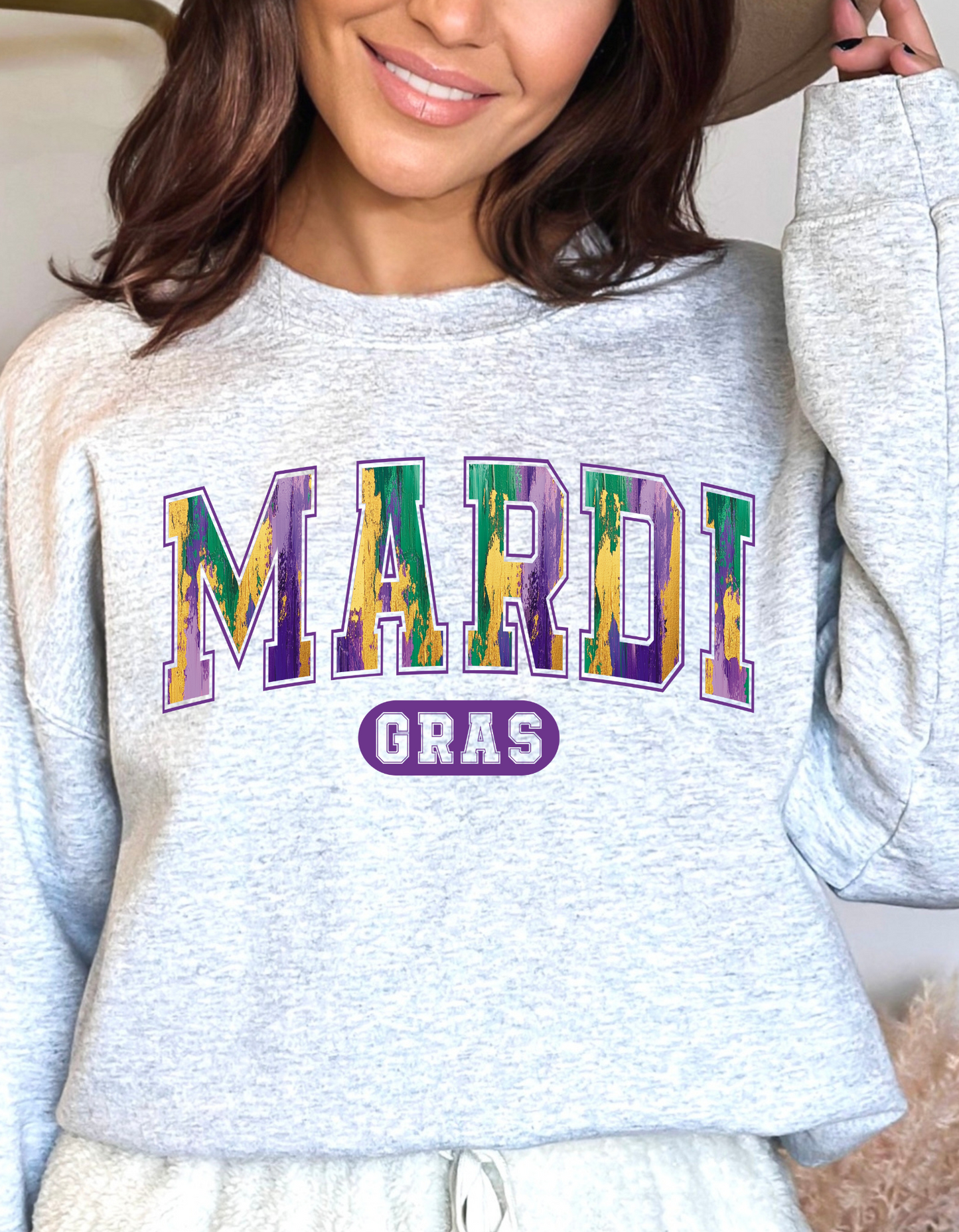 Mardi Gras DTF transfer