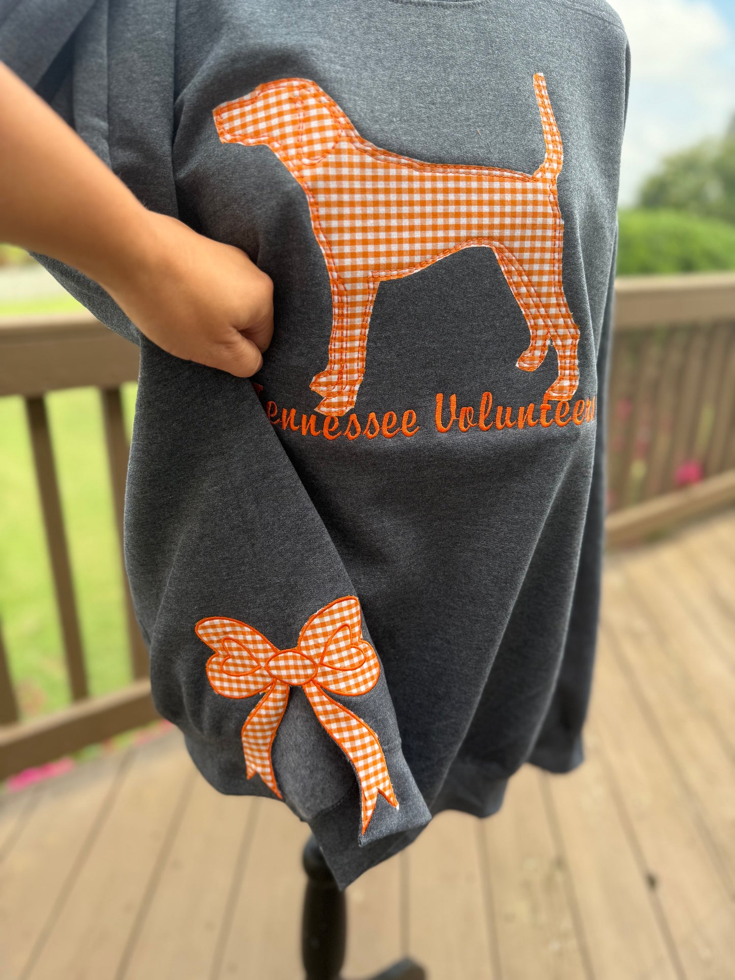 Tennessee Volunteers Applique Embroidered Sweatshirt