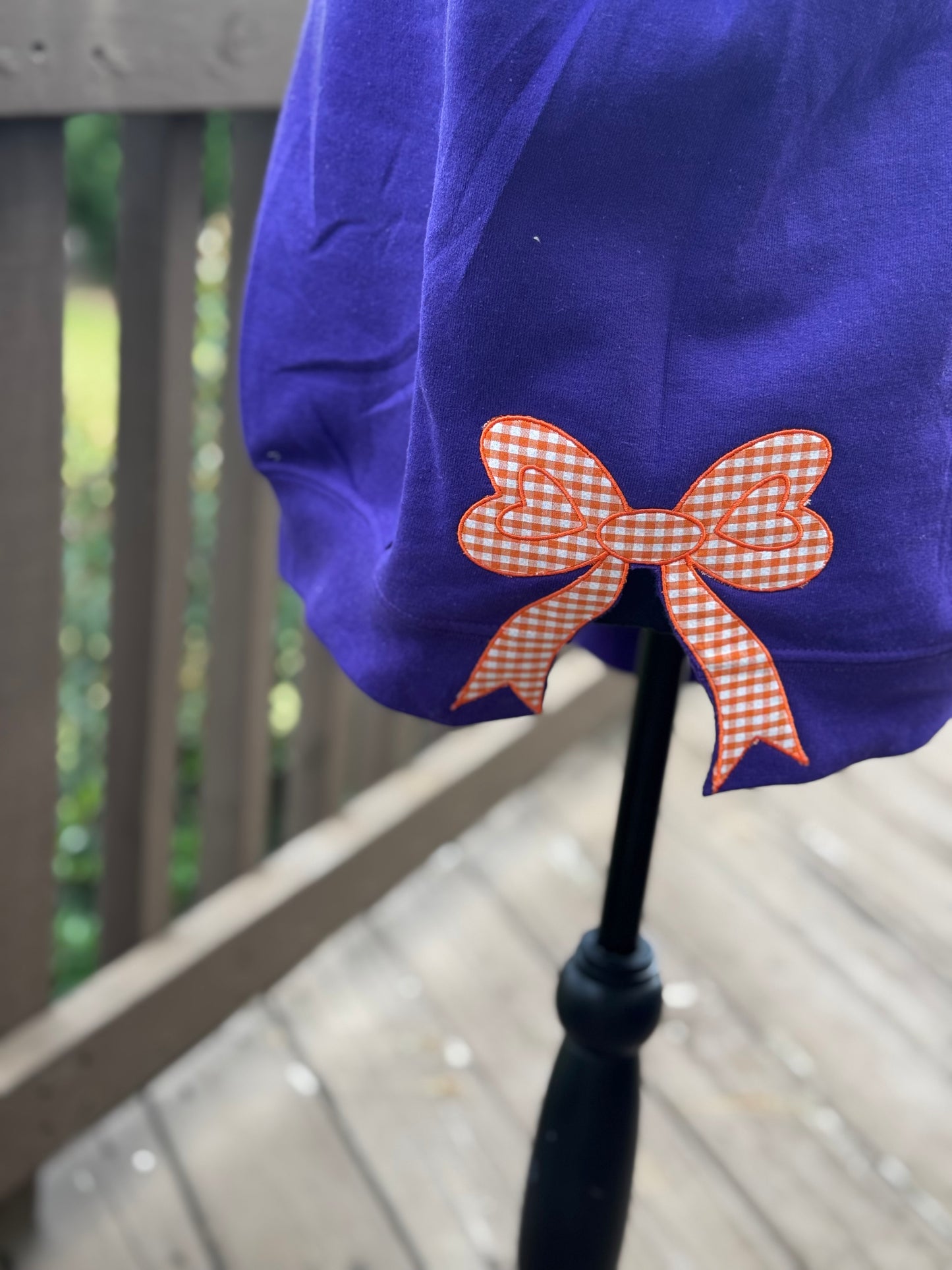Clemson Tigers Applique Embroidered Sweatshirt