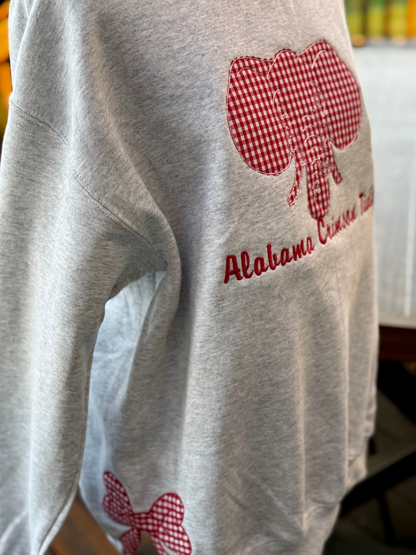 Alabama Crimson Tide ASH Applique Embroidered Sweatshirt