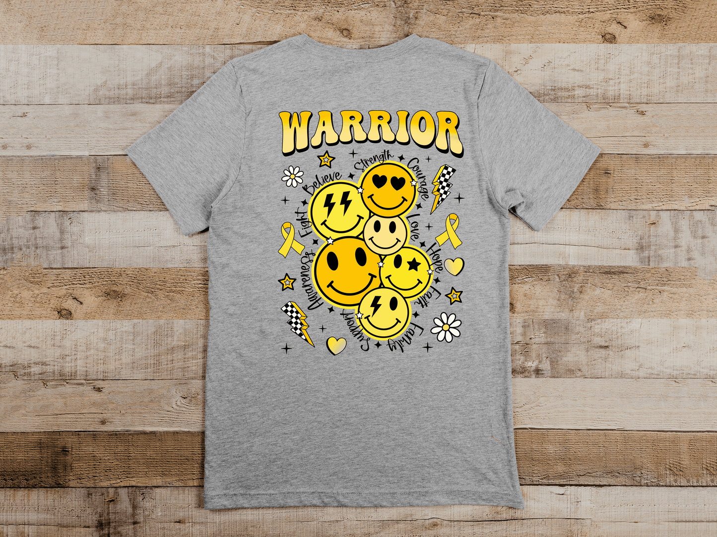 Childhood Cancer Awareness Warrior (Includes pocket) DTF and Sublimation Transfer