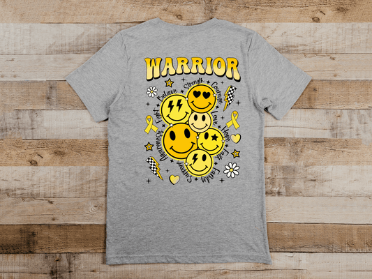 Childhood Cancer Awareness Warrior (Includes pocket) DTF and Sublimation Transfer
