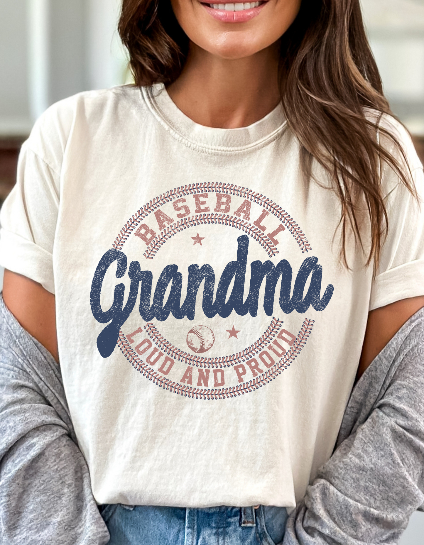 Loud and Proud Baseball Grandma DTF and Sublimation Transfer