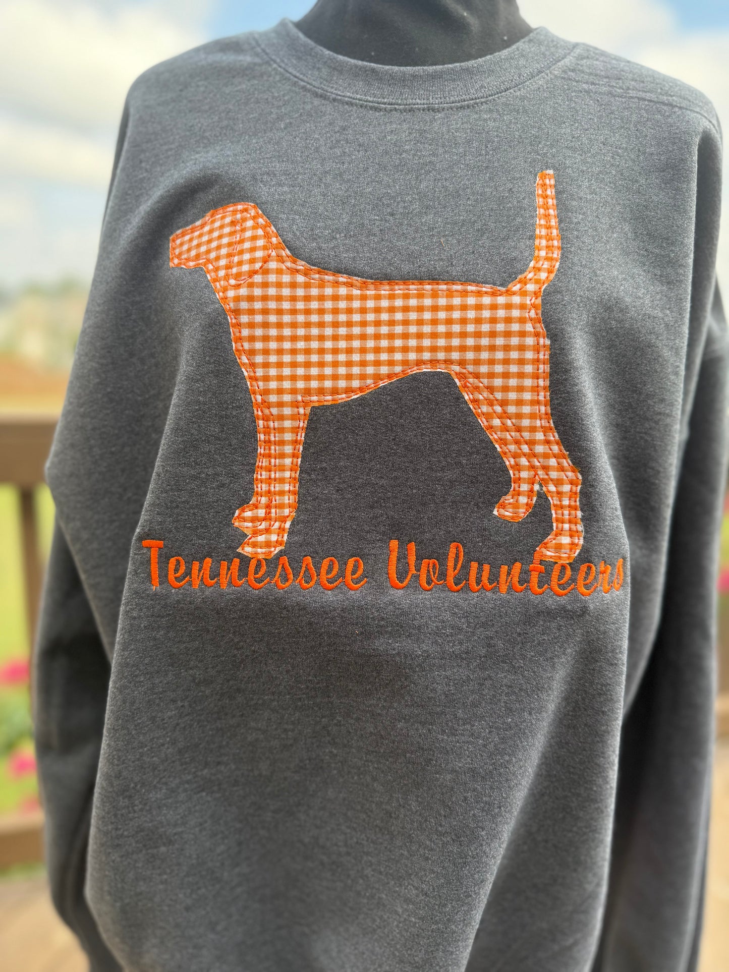 Tennessee Volunteers Applique Embroidered Sweatshirt