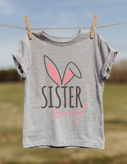 Sister Bunny Easter DTF and Sublimation Transfer