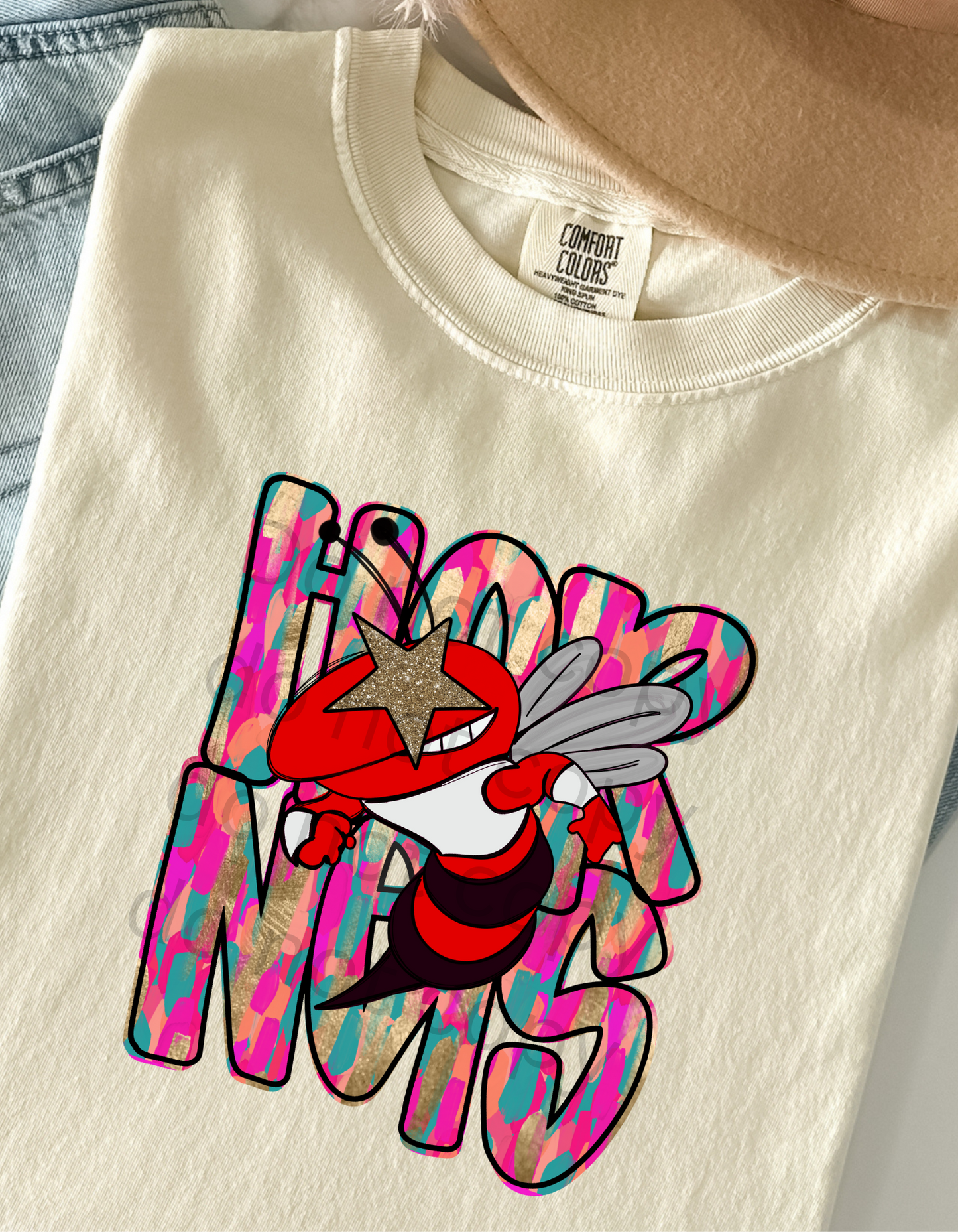 Hornets Mascot DTF Transfer