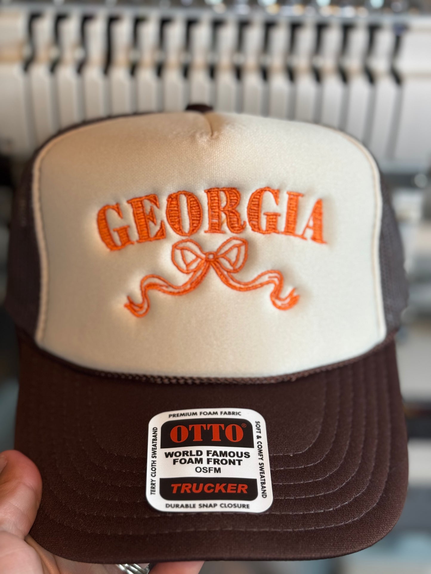 Georgia Embroidered Trucker Hat WHOLESALE
