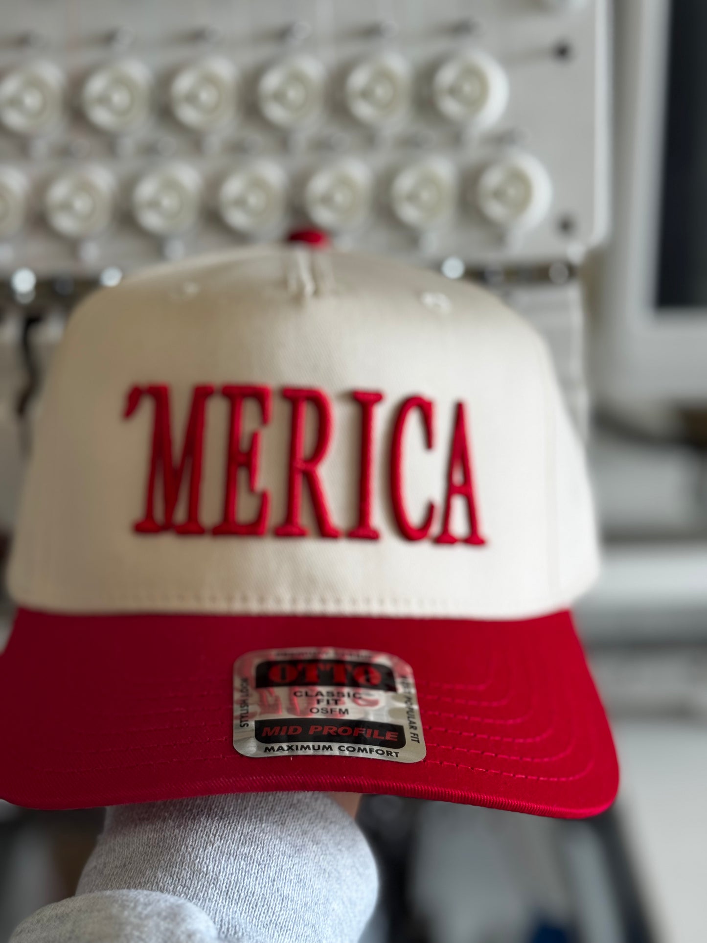 ‘MERICA PUFF Embroidered Trucker Hat WHOLESALE