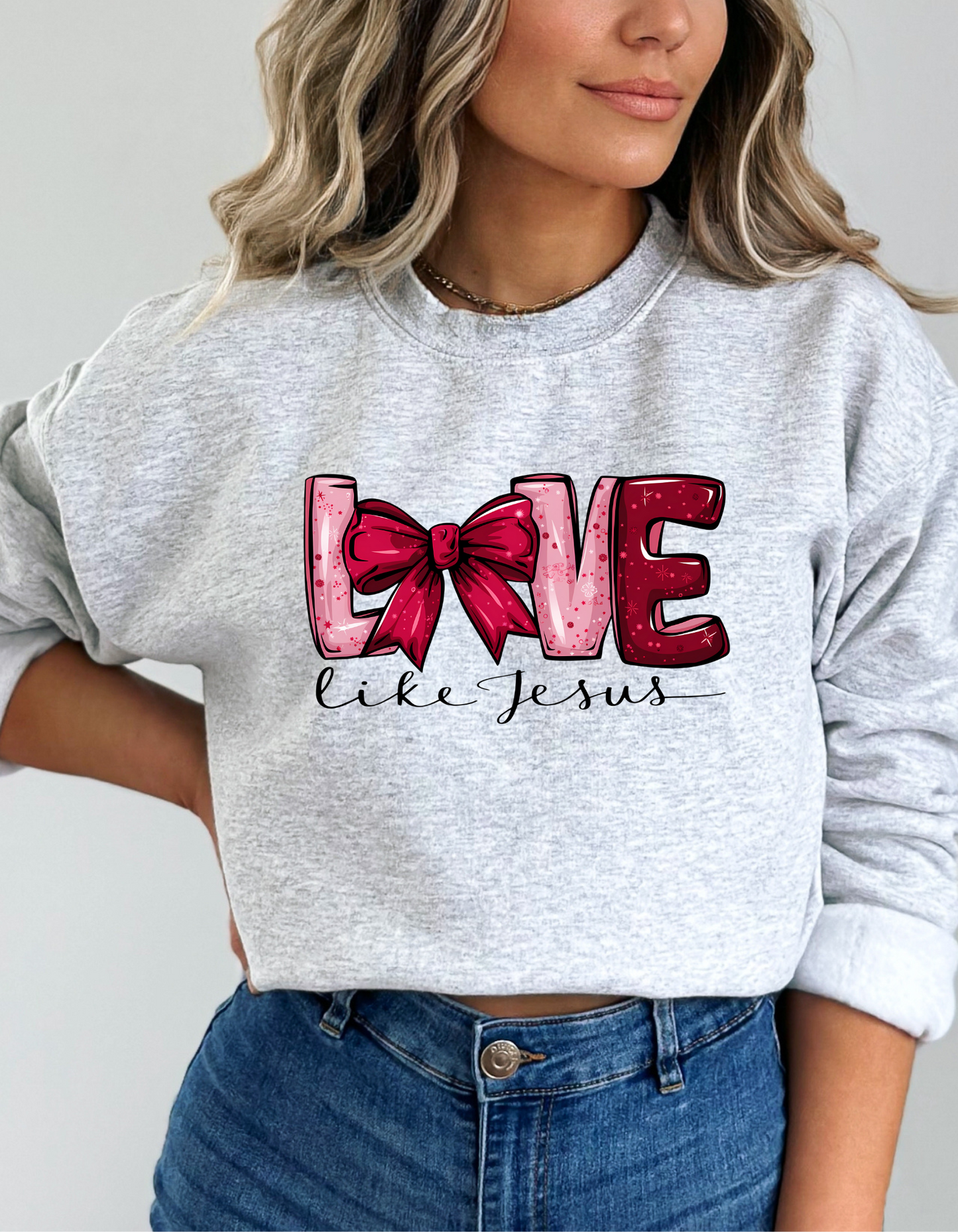 Valentine Love like Jesus DTF transfer