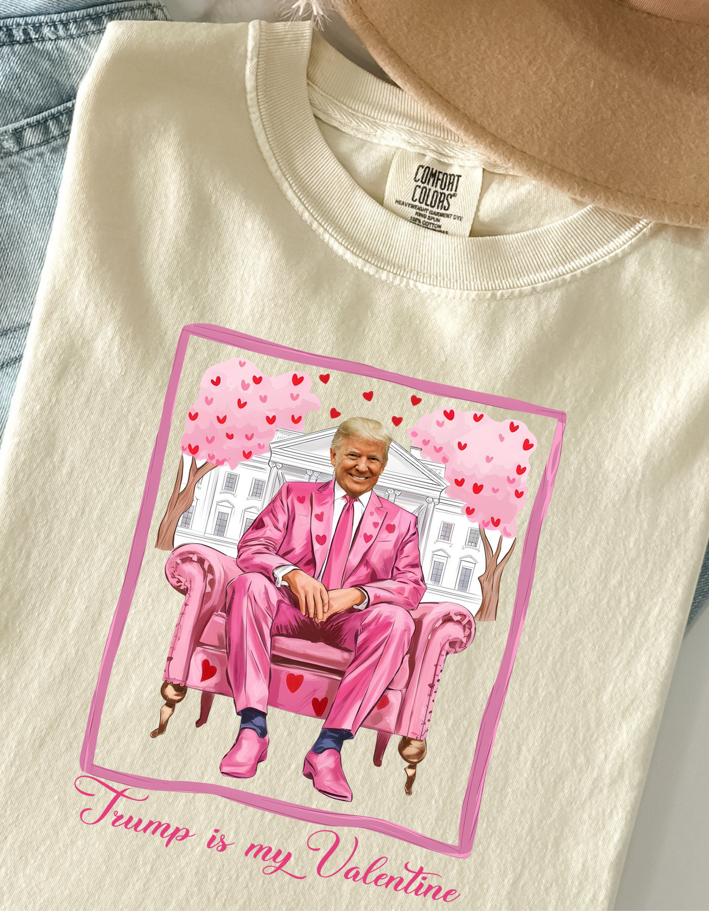 Valentine Trump DTF transfer