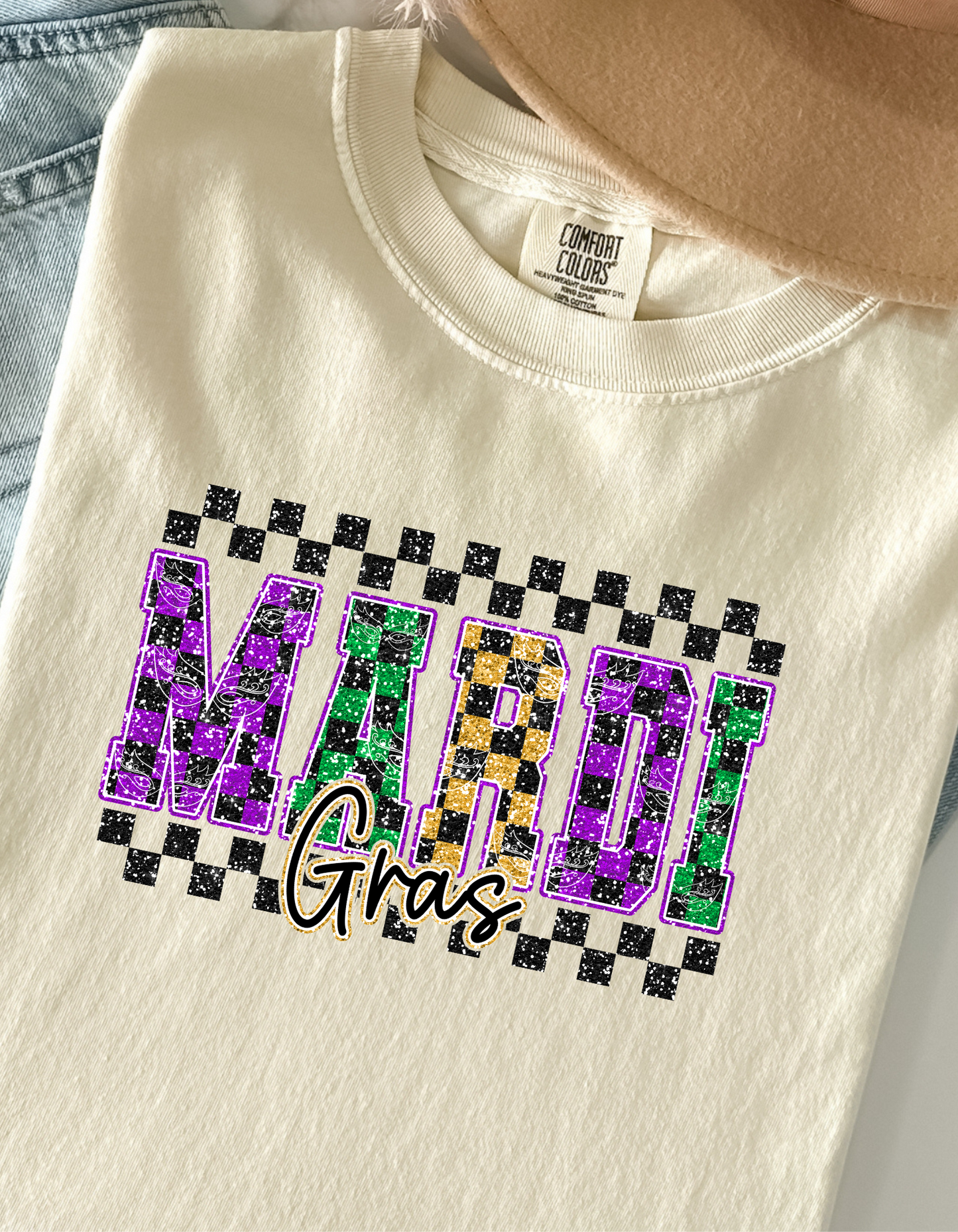Mardi Gras DTF transfer