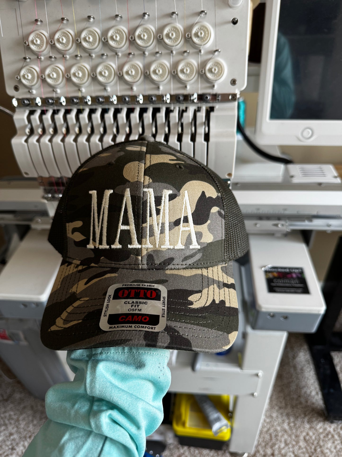 MAMA camo Embroidered Trucker Hat WHOLESALE