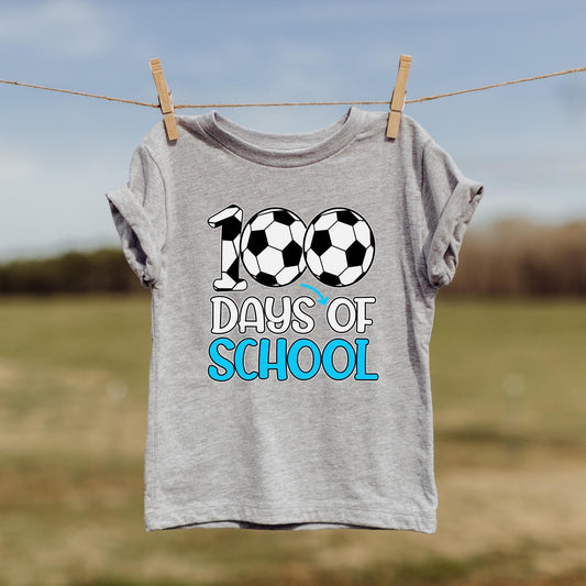 100 Days of School Soccer DTF and Sublimation Transfer