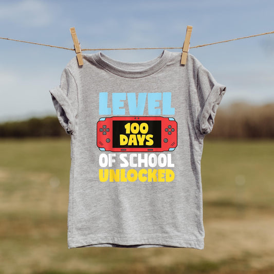 100 Days of School level of school unlocked DTF and Sublimation Transfer
