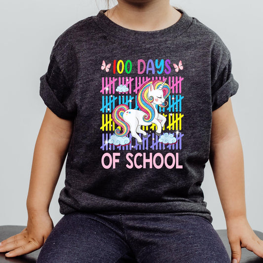 100 Days of School Unicorn DTF and Sublimation Transfer