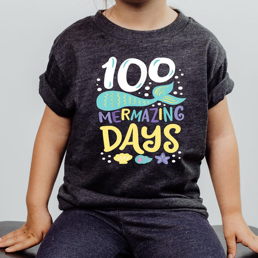 100 Days of School 100 Mermazing days DTF and Sublimation Transfer