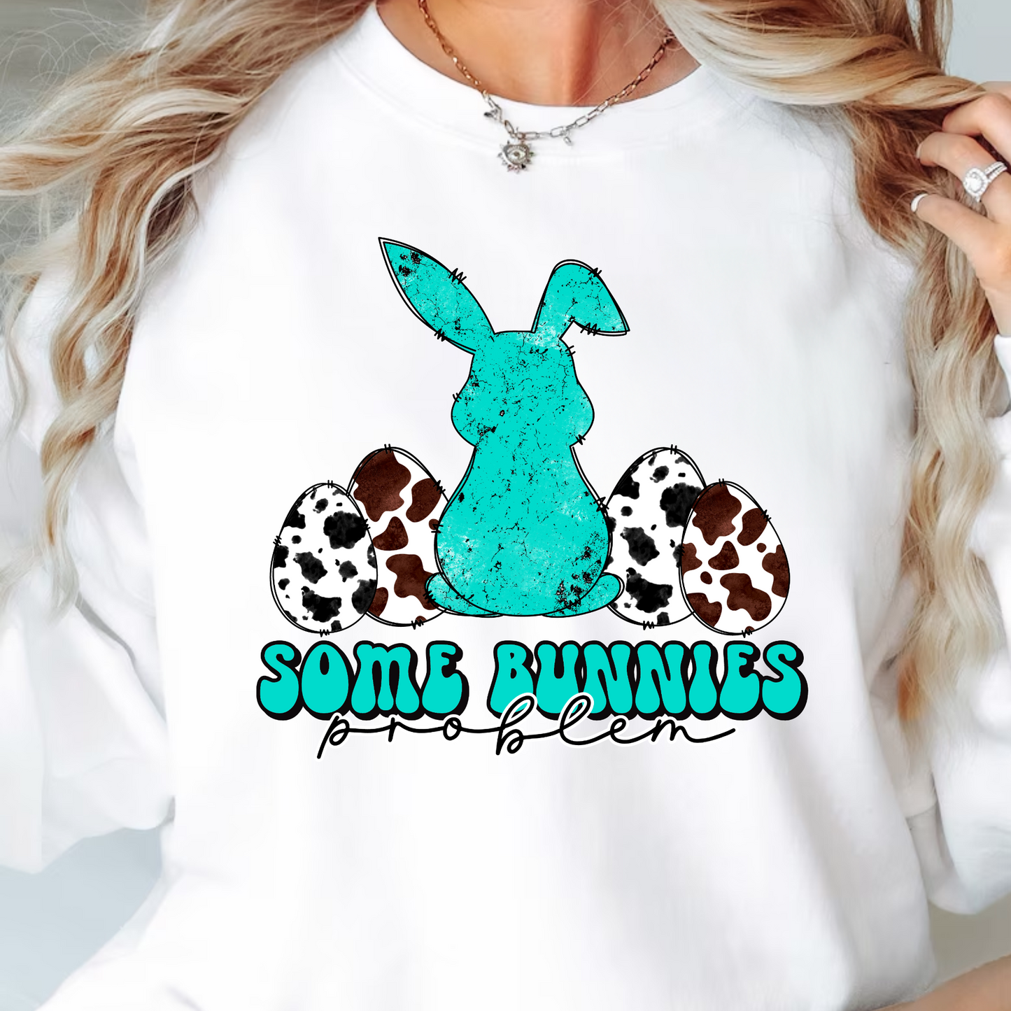 Some Bunnies Problem Easter DTF or Sublimation transfer