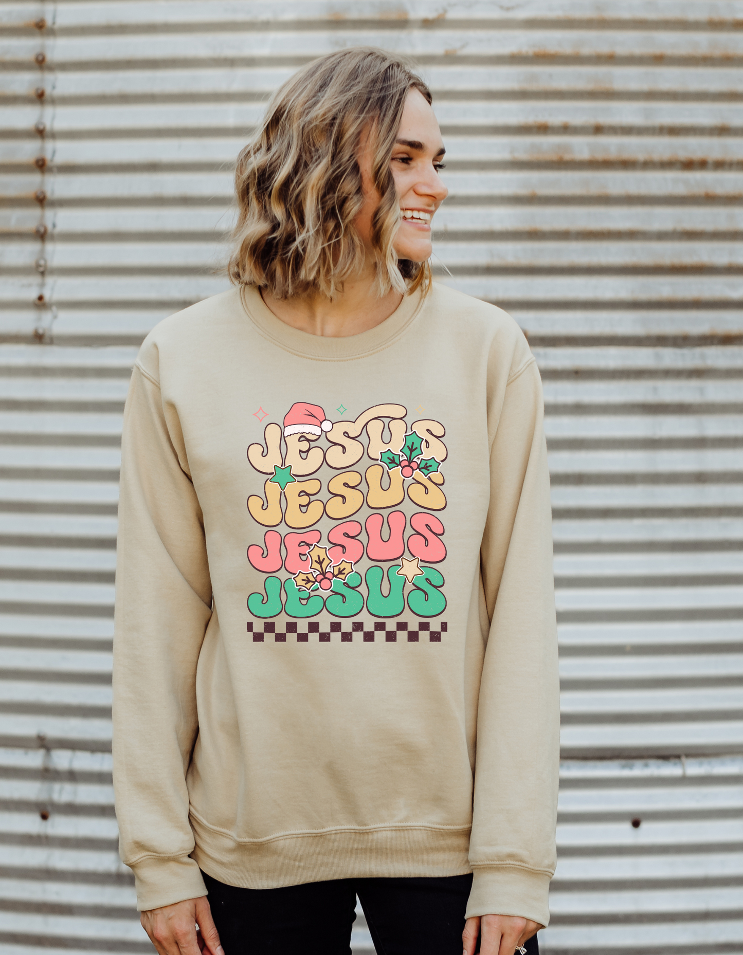Christmas Jesus Jesus Jesus retro DTF and Sublimation Transfer