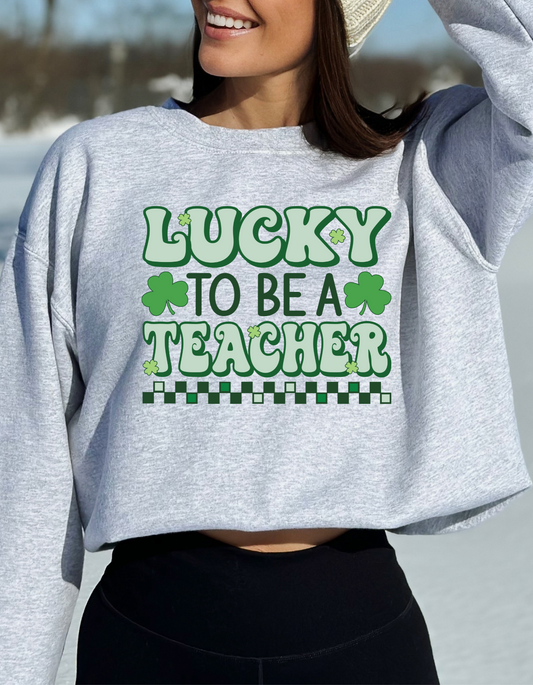 Lucky to be a teacher St. Patrick's Day DTF and Sublimation Transfer