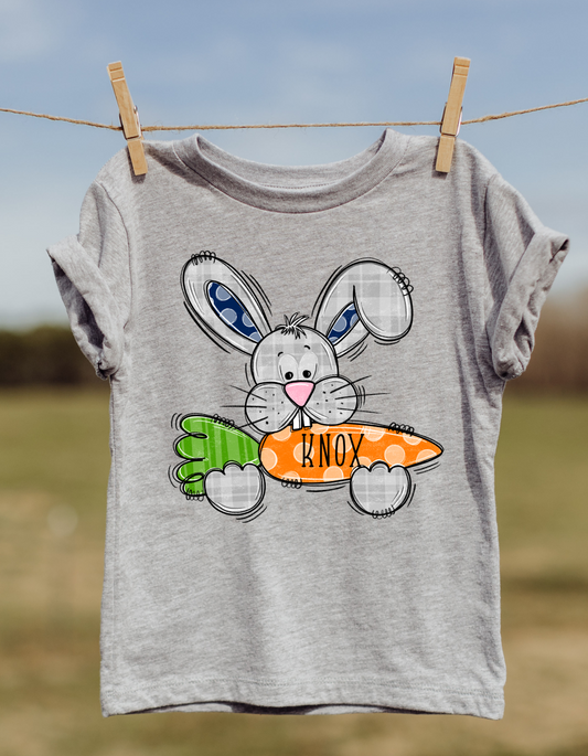 Boy Custom Easter Bunny DTF and Sublimation Transfer