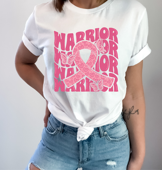 Breast Cancer Warrior DTF and Sublimation Transfer