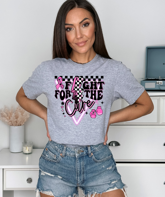 Breast Cancer Awareness Fight For The Cure DTF and Sublimation Transfer