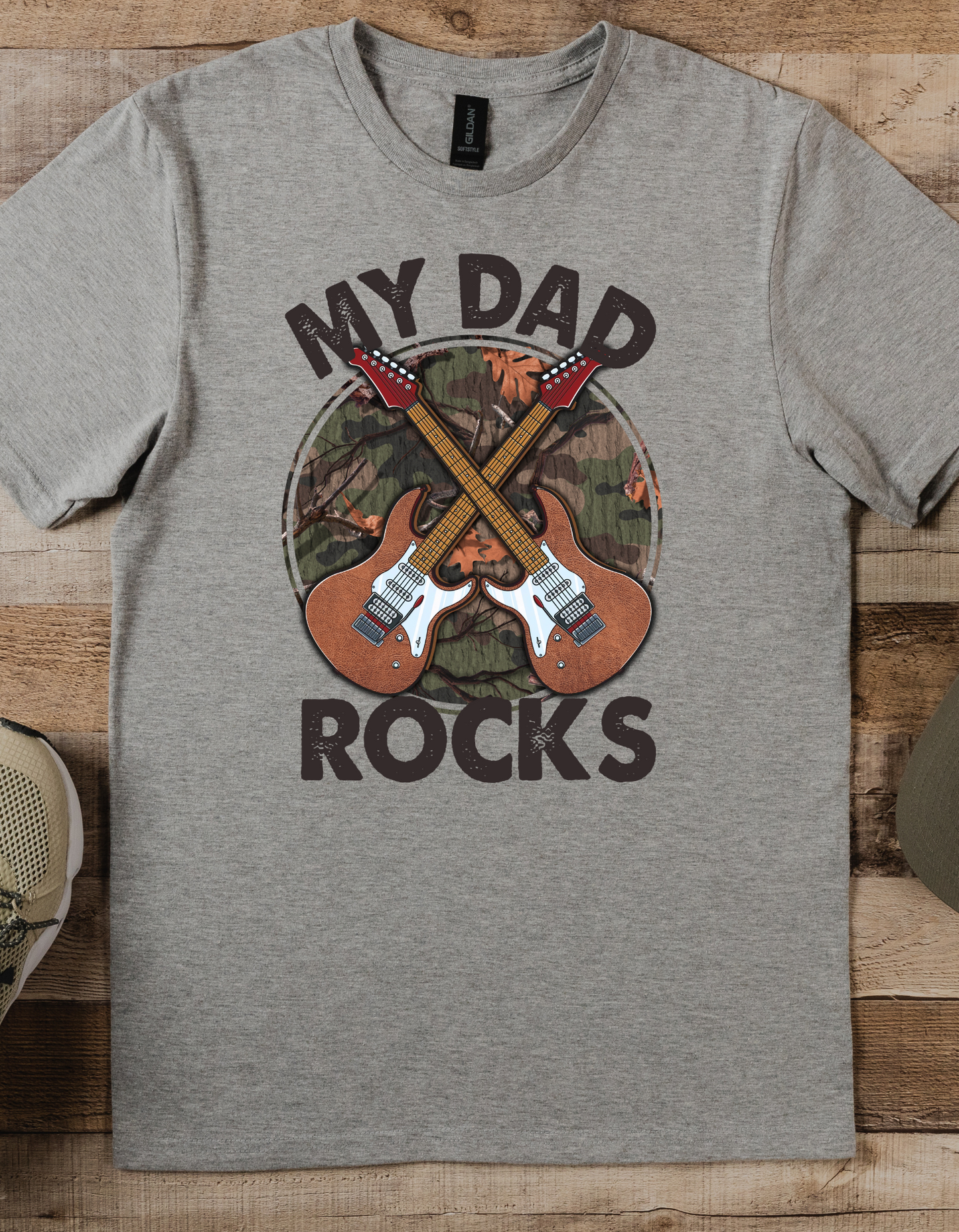 Fathers Day My Dad Rocks DTF or Sublimation Transfer