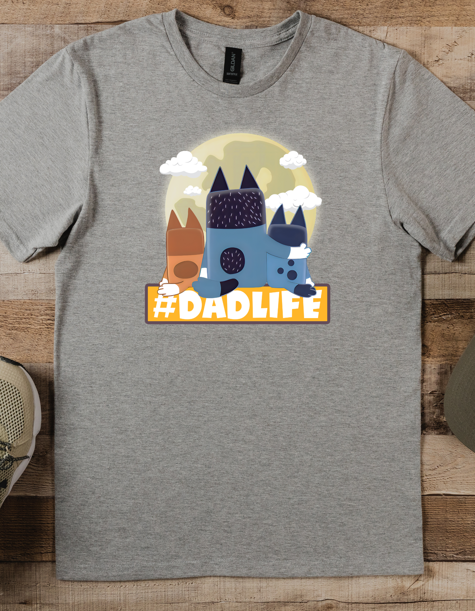 Fathers Day Bluey #Dadlife DTF or Sublimation Transfer – KC Kreations