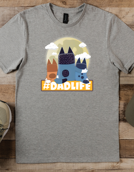 Fathers Day Bluey #Dadlife DTF or Sublimation Transfer