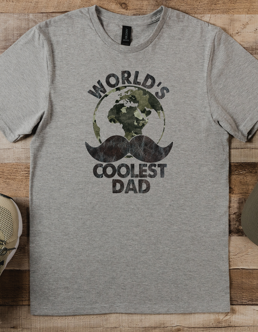 Fathers Day  worlds coolest dad DTF or Sublimation Transfer