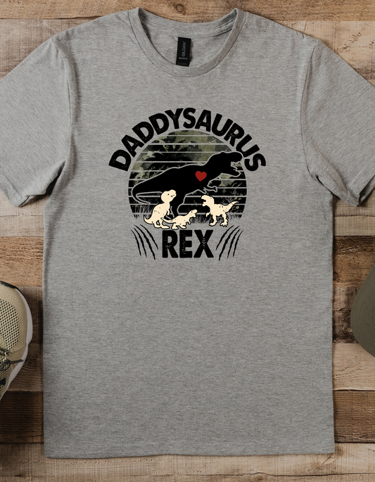 Fathers Day DADDYSAURUS REX DTF or Sublimation Transfer
