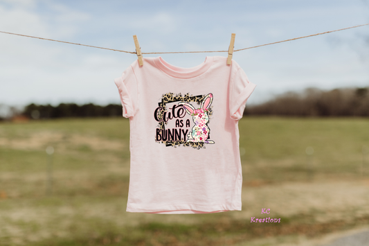 Cute as a Bunny- Easter DTF and Sublimation Transfer