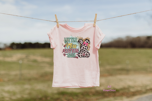 Little Miss Cotton Tail Easter- DTF and Sublimation Transfer