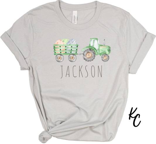 Tractor and Eggs Easter DTF and Sublimation Transfer