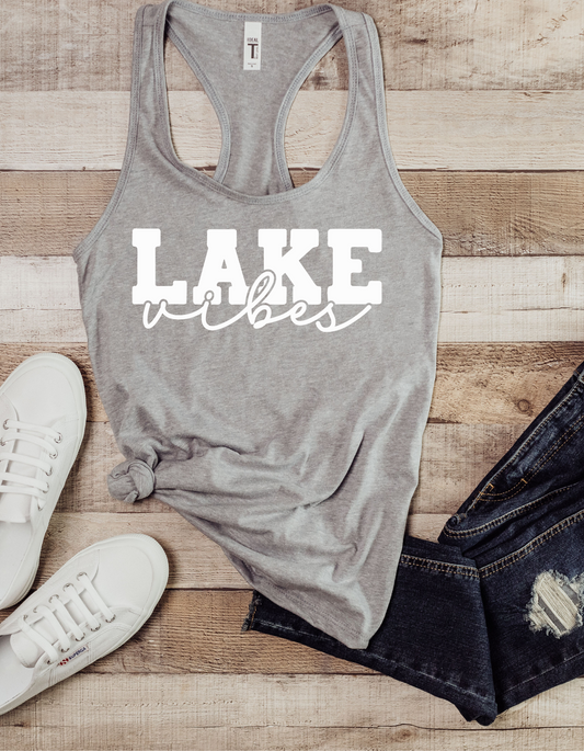 Lake Vibes Summer White DTF and Sublimation Transfer