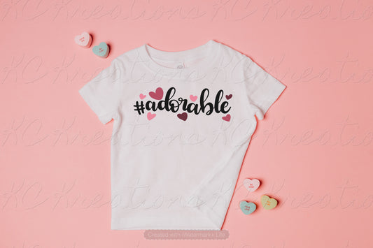 #adorable Valentine DTF and Sublimation Transfer