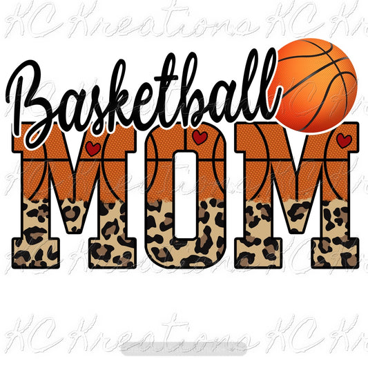 Basketball Mom DTF and sublimation transfer