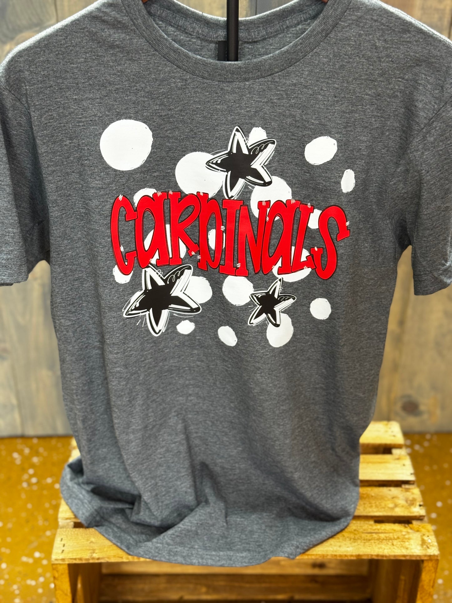 CARDINALS Polka Dot SPIRIT WEAR TSHIRT