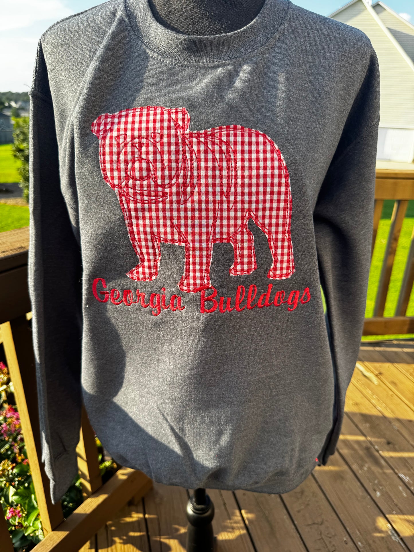 Georgia Appliqué Embroidered Gildan Sweatshirt